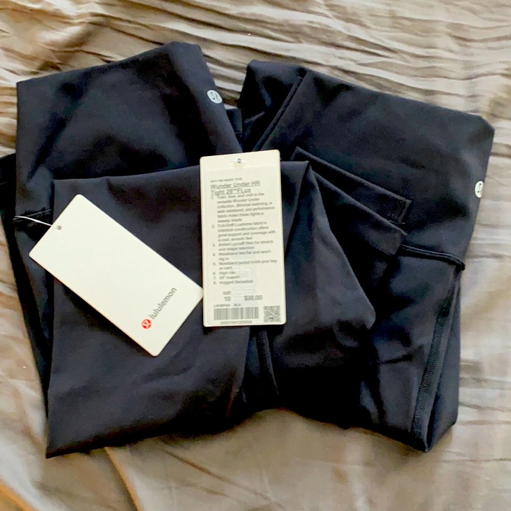 🍋Lululemon WunderUnder HR 28” FLux Black Legging